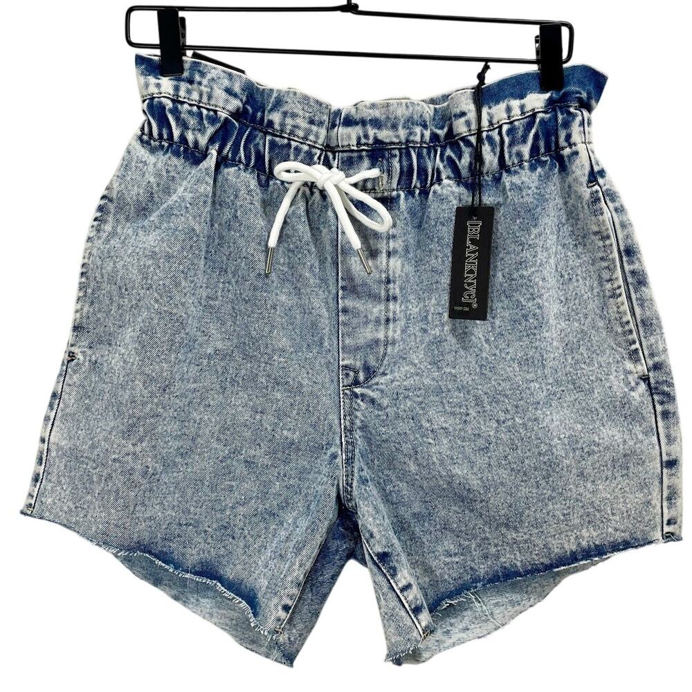 NEW Blank NYC Paperbag Cutoff Shorts Love On Top High Rise Acid Wash Size 27